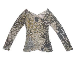 Anthropologie Weston Wear Tapestry Print L/S Tee